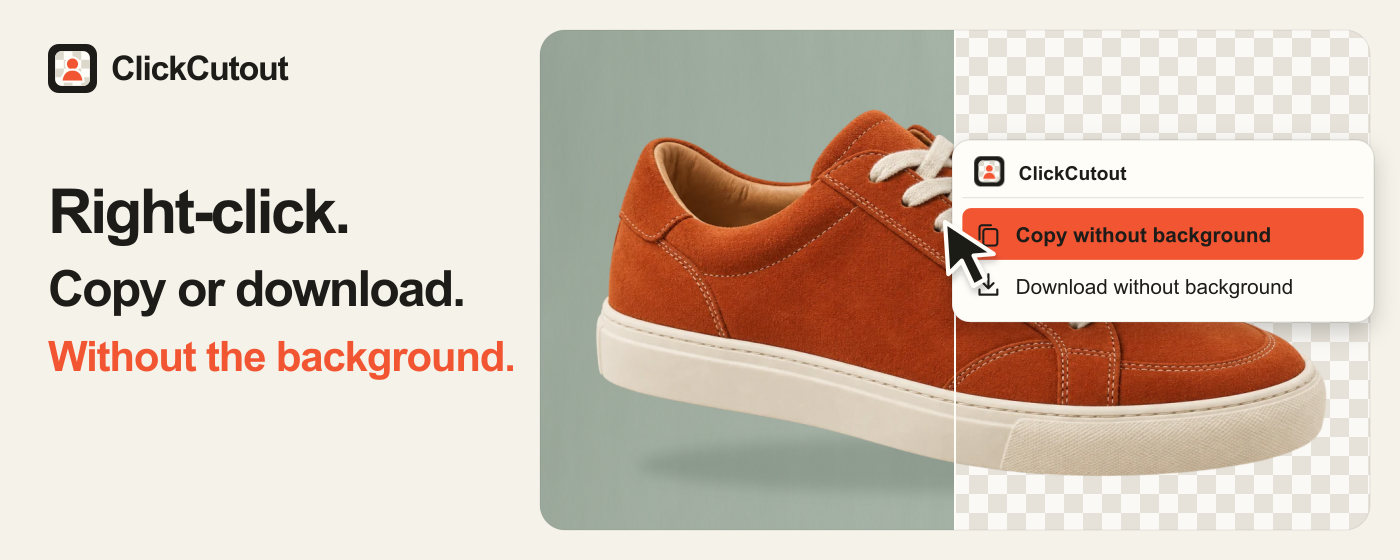 ClickCutout - remove image backgrounds from Chrome’s right-click menu
